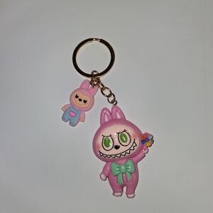 Playful Pink Character Key Holder